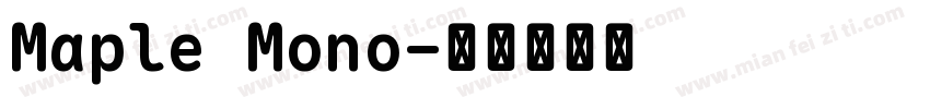Maple Mono字体转换